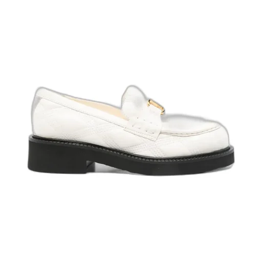 Quilted-Pattern Vlogo Signature Loafers