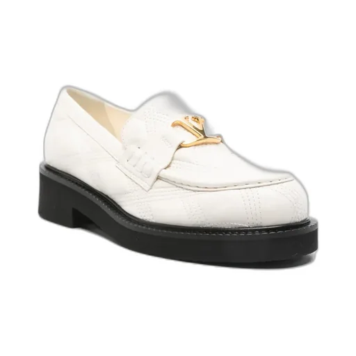 Quilted-Pattern Vlogo Signature Loafers