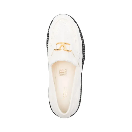 Quilted-Pattern Vlogo Signature Loafers