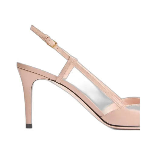 Vlogo Signature Slingback Calfskin Pump With Jewel Logo 80Mm
