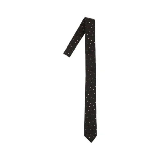 Heart-Motif Pointed Tie