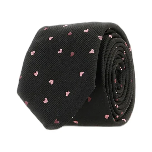 Heart-Motif Pointed Tie