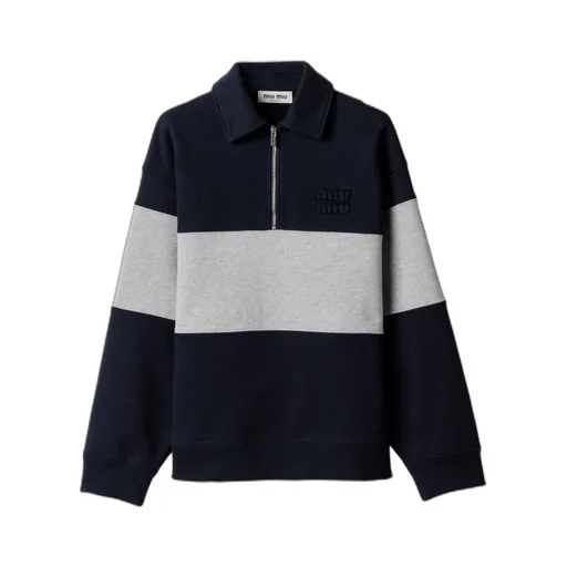 Half-Zip Cotton Sweatshirt