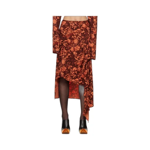 Asymmetric Midi Skirt