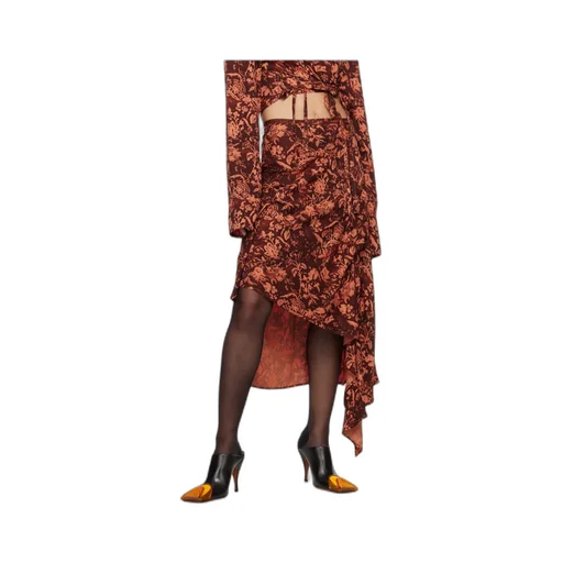 Asymmetric Midi Skirt