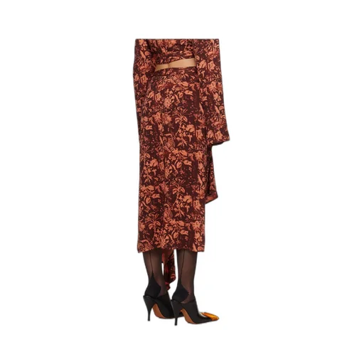 Asymmetric Midi Skirt