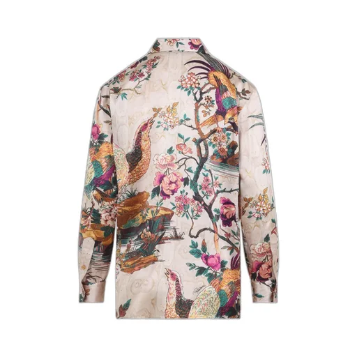 Roberto Cavalli Pattern-Printed Long-Sleeve Shirt