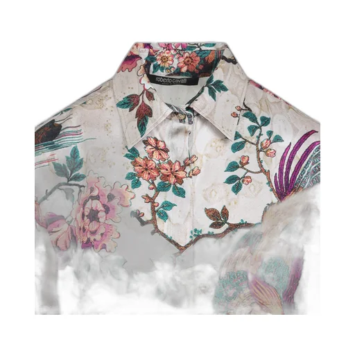 Roberto Cavalli Pattern-Printed Long-Sleeve Shirt