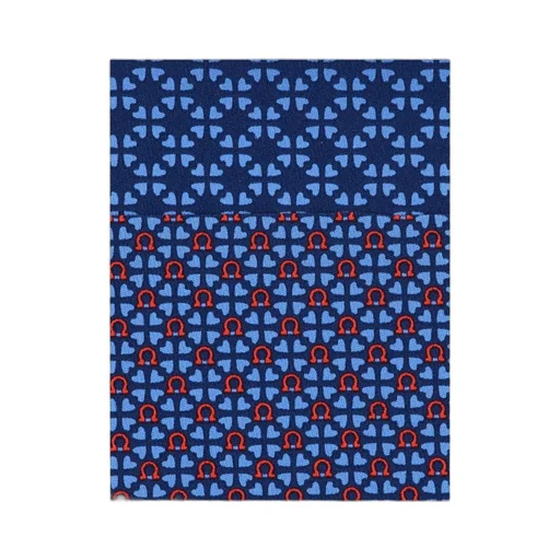 Gancini And Hearts Printed Silk Tie