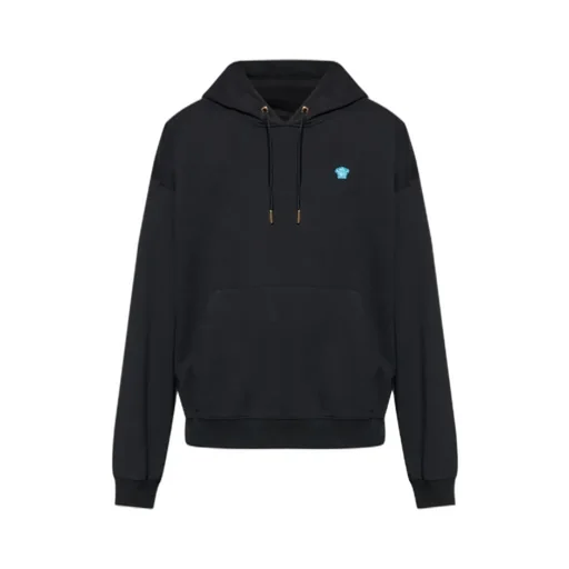 Versace Medusa-Patch Drawstring Hoodie