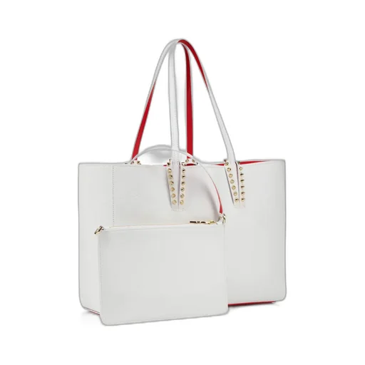 Christian Louboutin Cabata Stud Detailed Small Tote Bag