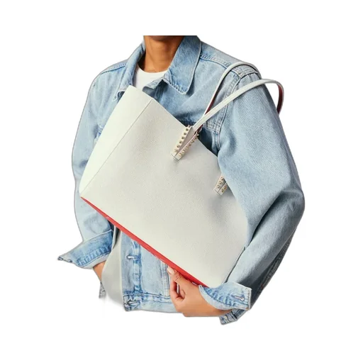 Christian Louboutin Cabata Stud Detailed Small Tote Bag