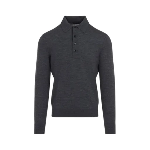 Long-Sleeved Polo Shirt