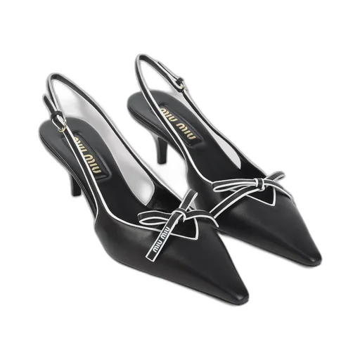 Miu Miu Pointed-Toe Slingback Pumps