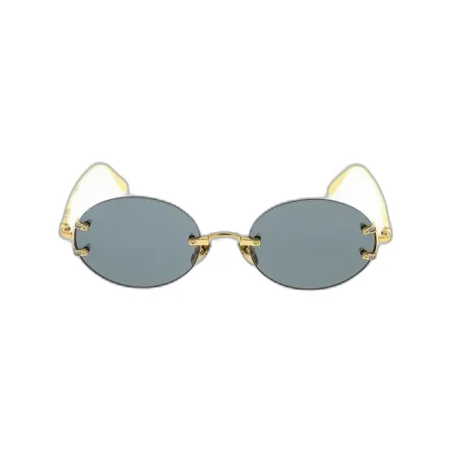 Linda Farrow Oval Frame Sunglasses