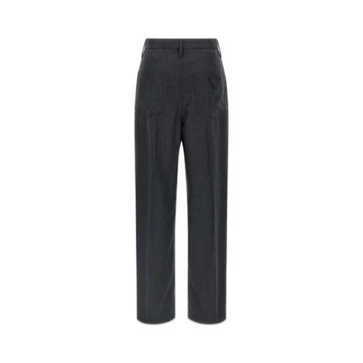 Prada Logo Detailed Pleated Trousers