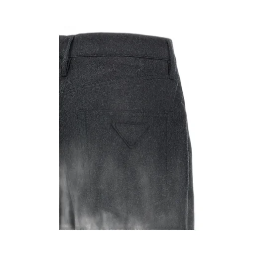 Prada Logo Detailed Pleated Trousers