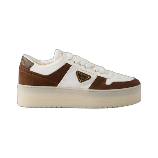 Downtown Bold Nappa Leather And Suede Sneakers
