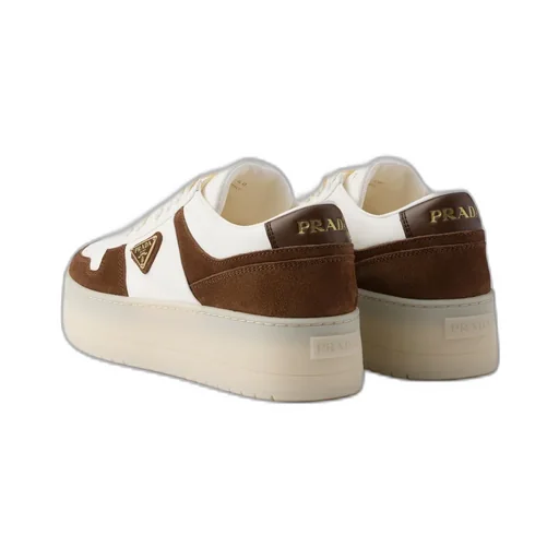 Downtown Bold Nappa Leather And Suede Sneakers