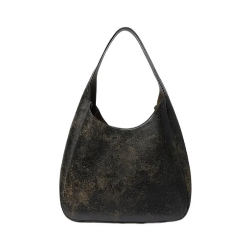 Stella Mccartney Logo Slouchy Aged Large Hobo Bag