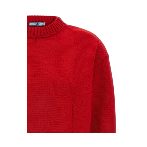 Prada Bow-Detailed Crewneck Jumper