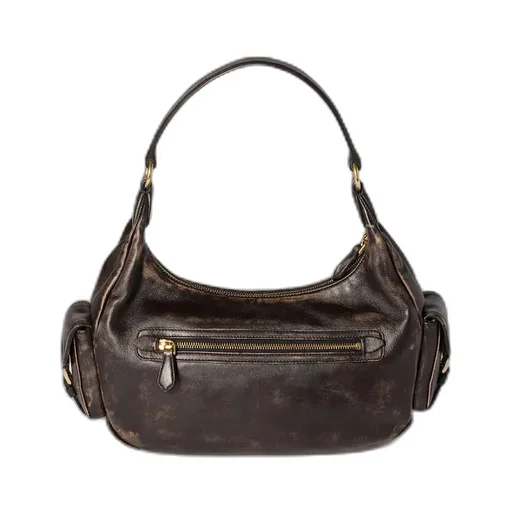 Miu Miu Logo-Embossed Zipped Tote Bag