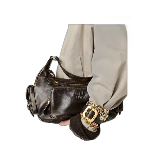 Miu Miu Logo-Embossed Zipped Tote Bag
