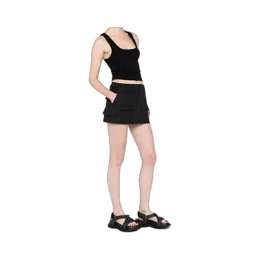 Black Sleeveless Vest Top