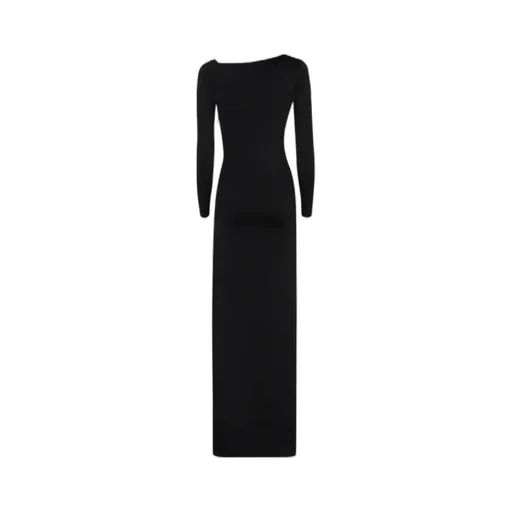 Victoria Beckham Off- Shoulder Draped Satin Gown