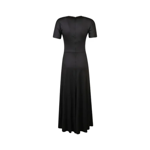Victoria Beckham Short-Sleeved Gathered Midi Dress