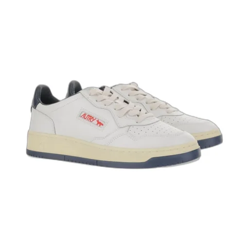 Autry X Maison Kitsune Lace-Up Sneakers