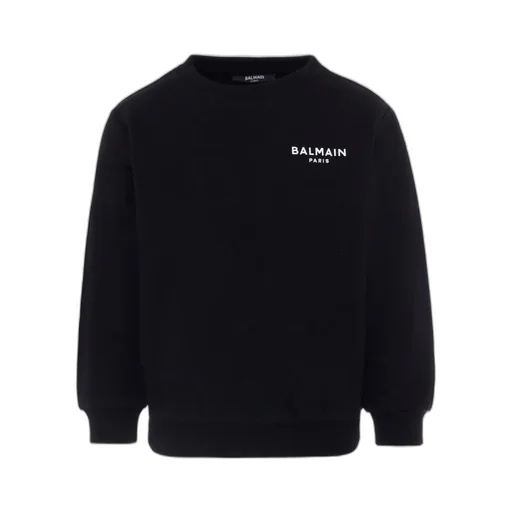 Balmain Kids Logo-Printed Crewneck Sweatshirt