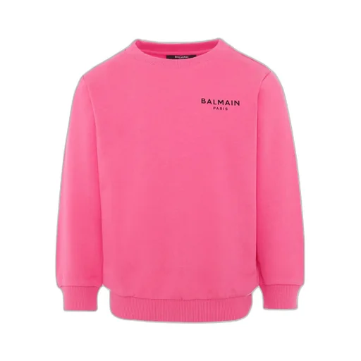 Balmain Kids Logo-Printed Crewneck Sweatshirt