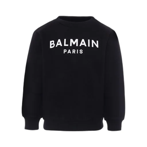 Balmain Kids Logo-Printed Crewneck Sweatshirt