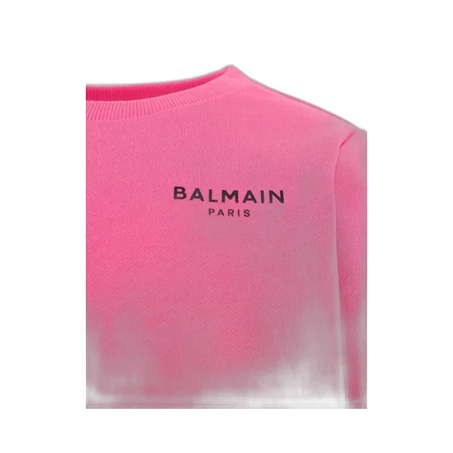 Balmain Kids Logo-Printed Crewneck Sweatshirt