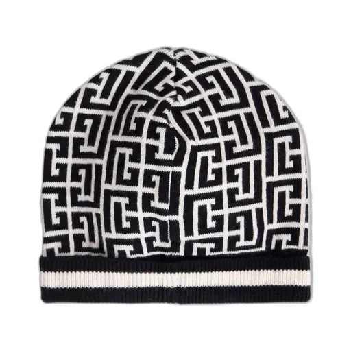 Geometric-Pattern Beanie