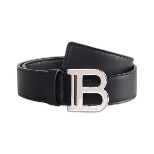 Balmain Kids Logo Engraved Buckle Belt