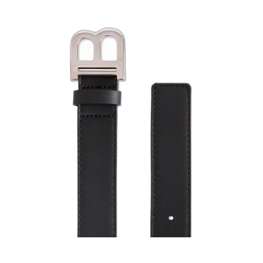Balmain Kids Logo Engraved Buckle Belt