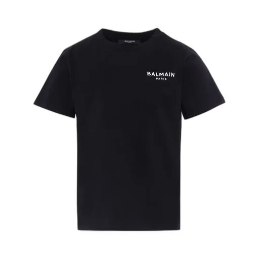 Balmain Kids Logo-Printed Crewneck T-Shirt