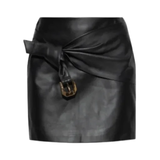 Versace Leather Mini Skirt