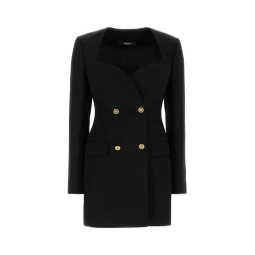 Versace Double-Breasted Tailored Blazer