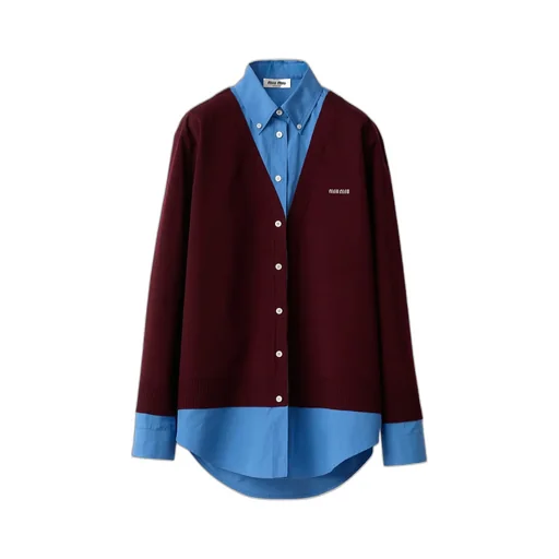 Miu Miu Layered Long-Sleeved Shirt