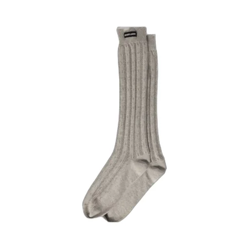 Miu Miu Logo Patch Socks