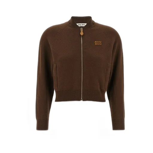 Zip-Up Cropped Cardigan