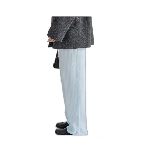 Prada Triangle-Patch Striped Pants