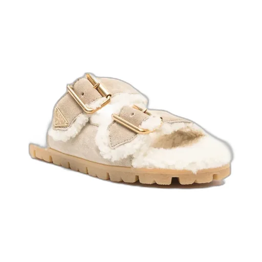Prada Triangle-Logo Open-Toe Sandals