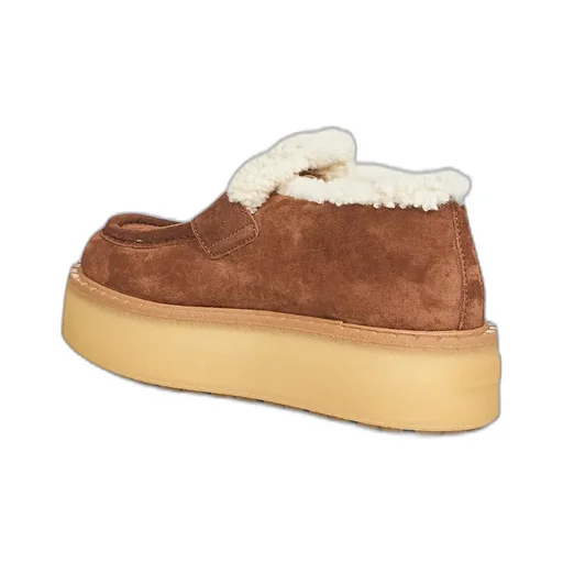 Prada Triangle-Logo Round-Toe Loafers
