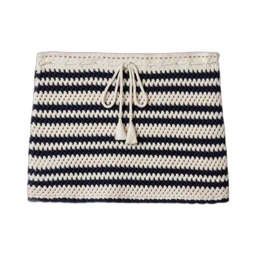 Miu Miu Two-Toned Crochet Mini Skirt