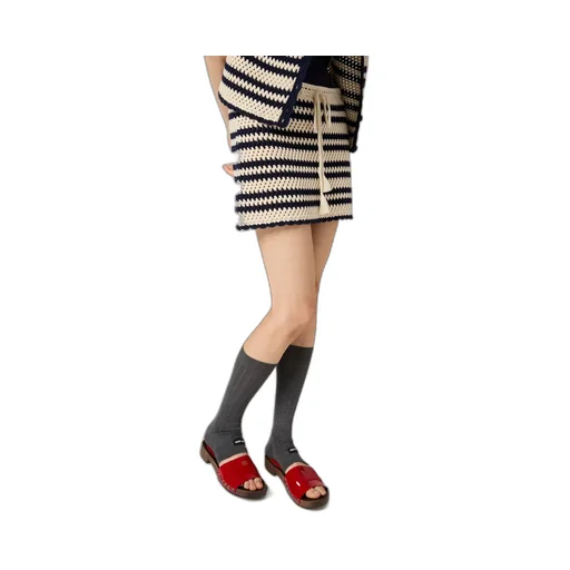 Miu Miu Two-Toned Crochet Mini Skirt