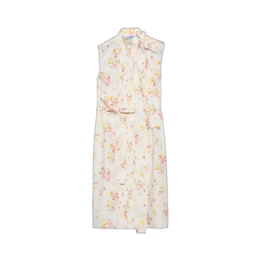 Prada Floral Printed Sleeveless Dress